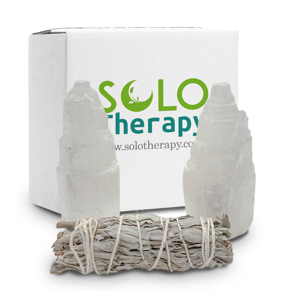 Selenite Crystal Cleansing Kit - Solo Therapy