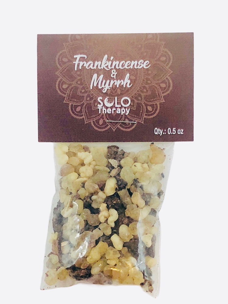Frankincense and Myrrh Resin Incense 0.5 oz / Solo Therapy